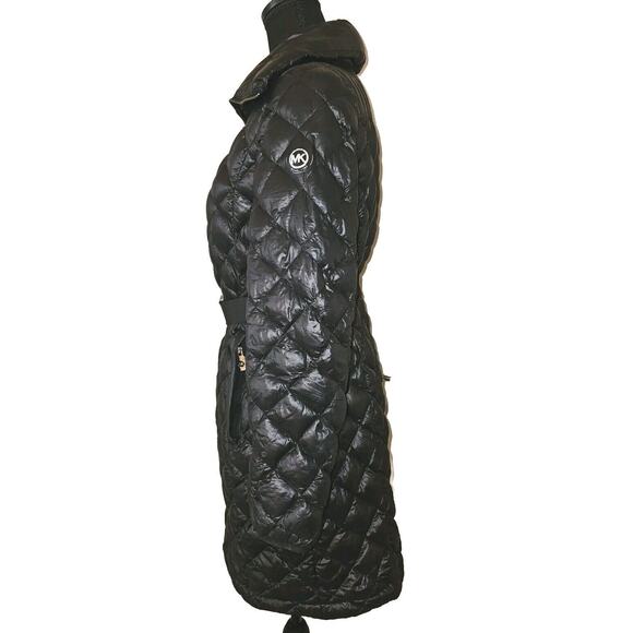 Michael Kors Packable Down Fill Puffer Jacket Mid-Length Women's Black Size Sm - Picture 14 of 16